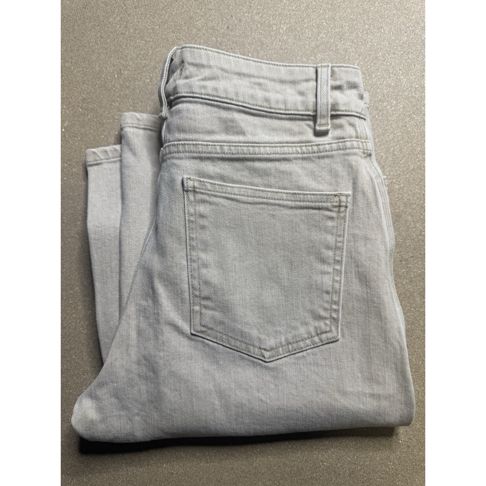 A.L.C. Womens Baige Wide‎ Straight Leg Denim Jeans Size 25x31